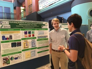 2016 US Fellow Benjamin Kaiser (Bethel University) presenting on the research he conducted in Prof. Endo's lab at Shinshu University at the Smalley-Curl Institute Summer Research Colloquium. 