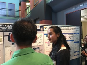 2016 U.S. Fellow Shweta Modi (Cornell University) presenting on the research she did in the Aoki Lab at Chiba University during the 2016 Smalley-Curl Institute Summer Research Colloquium. 