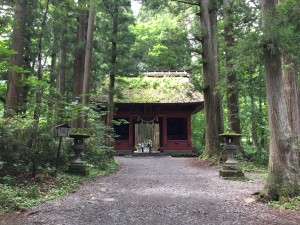 Togakushi: Gate for the upper shrine through the hiking trail north of Nagano. ~ Rony Ballouz