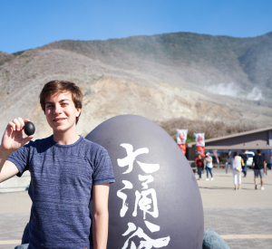 Kuro-tamago: Sulfuric onsen eggs at Hakone’s Owakudani volcanic valley. ~ Rony Ballouz 