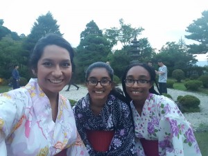 Yukata! All of the Nakatanis suited up in yukata to finish out a day of sightseeing and Kyoto culture! ~ Brianna Garcia