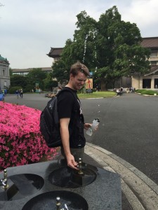 BONUS! Ben vs the water fountain at Tokyo Art History Museum. I know Packard-san wanted this one. Guidebook photo for next year? - Daniel Gilmore