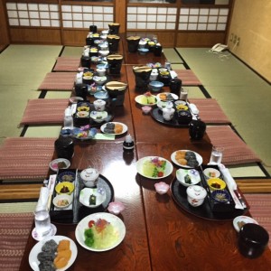 Our meal at the ryokan in Akita. - Mayssa Greogoire 