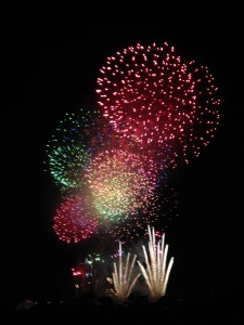 Adachi Fireworks Festival: Enjoyed trying new foods and watching these fireworks near Arakawa River. ~ Shweta Modi