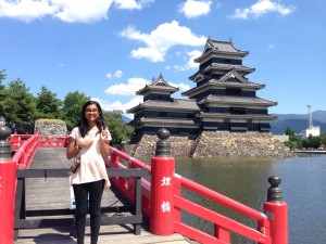 Matsumoto Castle – The last thing we saw before leaving Nagano was the amazing Matsumoto castle. It’s also apparently referred to as “crow castle” because of the black walls on its exterior. ~ Chandni Rana 