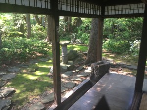 A garden view from the inside of a samurai’s home; an example of wa from Japan’s history. - Youssef Tobah