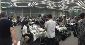 Robotics Competition: I went to go watch a robotics competition with Watamura-san from the lab. The picture may not capture it so well, but there were a lot of amazing and creatively designed robots there! - Youssef Tobah