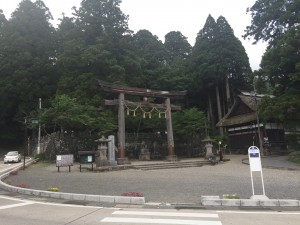 A bus took me from Nagano station to this shrine on Togakushi. After meeting up with Ben, Rony, and Haihao we explored the shrine together. ~ Youssef Tobah