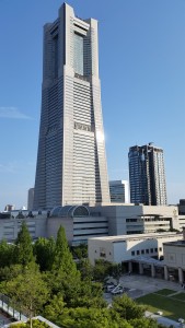 Yokohama Landmark Tower: While we did not go up to the top, we did explore some of the inside of this tall and beautiful building. - Nickolas Walling