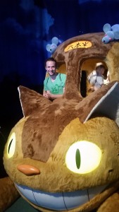 Soft Kitty, Warm Kitty Little Bus of Fur: I went to a Studio Ghibli exhibition with Sarah-san, and I got to sit in the neko-basu (cat bus) from the movie My Neighbor Totoro! ~ Nickolas Walling