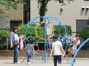 Buckyball Spotted in Tokyo: Haihao joked about the playground resembling a buckyball. It made me realize how much I’m going to miss the other fellows (and their nerdy jokes) when I’m doing my internship.