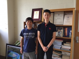 With my most favorite and admired Data Assimilation scientist, Dr.Fuqing in Penn state lab visit. I am happy my dream came true so early!! ~ Takuya Kurihana 