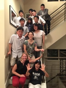 Group photo at the Shimizu-sensei’s house. ~ Hiromi Miwa