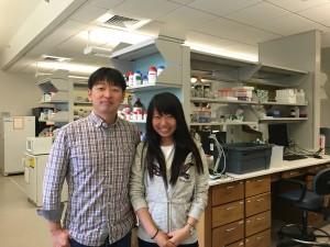 Me and my mentor --- Jun Kim At our lab ~ Yunong Wang 