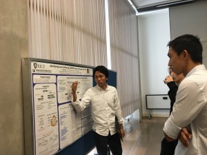 Hiromi Miwa (NK RIES 2016) presenting on his research in the Bao Lab at Rice University. 