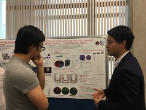 Tatsuya Tanaka (2016 NK RIES) presenting on his research in the Tezduyar Lab at Rice University. 