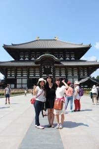 Visiting the Todai-ji Temple in Nara with my labmates. ~ Erica Lin 