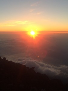 View from the top of Fuji-san! ~ Erica Lin 